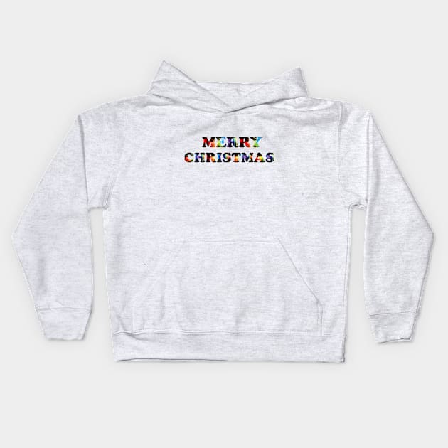 Merry Christmas Kids Hoodie by makram